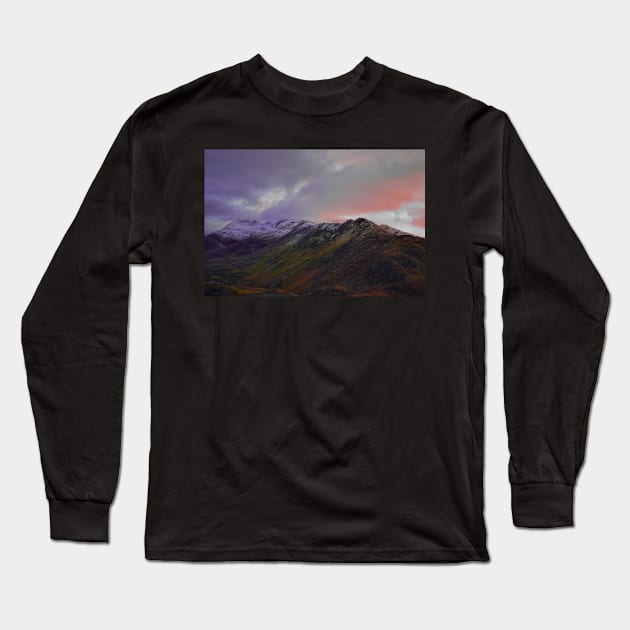 Snowdon Done in Winter Colour Long Sleeve T-Shirt by dumbodancer